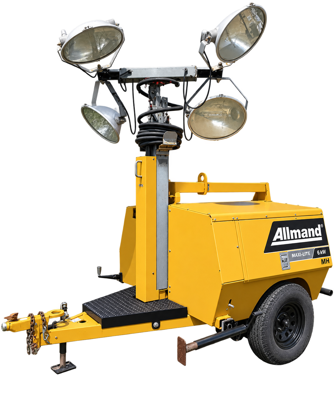 Allmand towable light tower available for rent